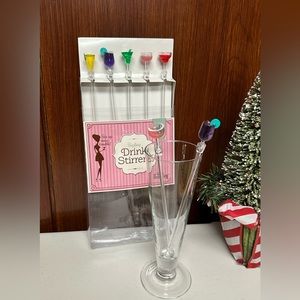 Sizzling 10 Acrylic Cocktail Drinks Stirrers